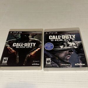 Sony Play Station PS3 Call Of Duty Ghosts Black Ops Video Games Activision